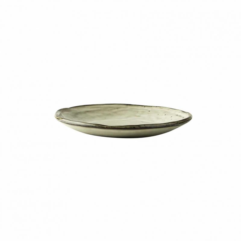 Asjett17cm kremfarget Organic stone