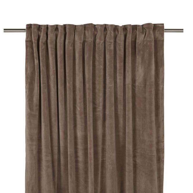 Hovedbilde Velvet velourgardiner 2-pk brun