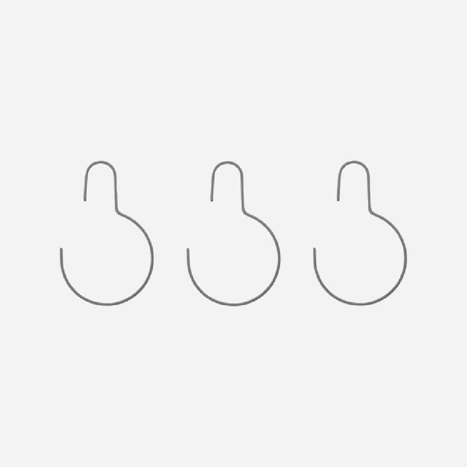 Hovedbilde Round hanger 3-pack grå
