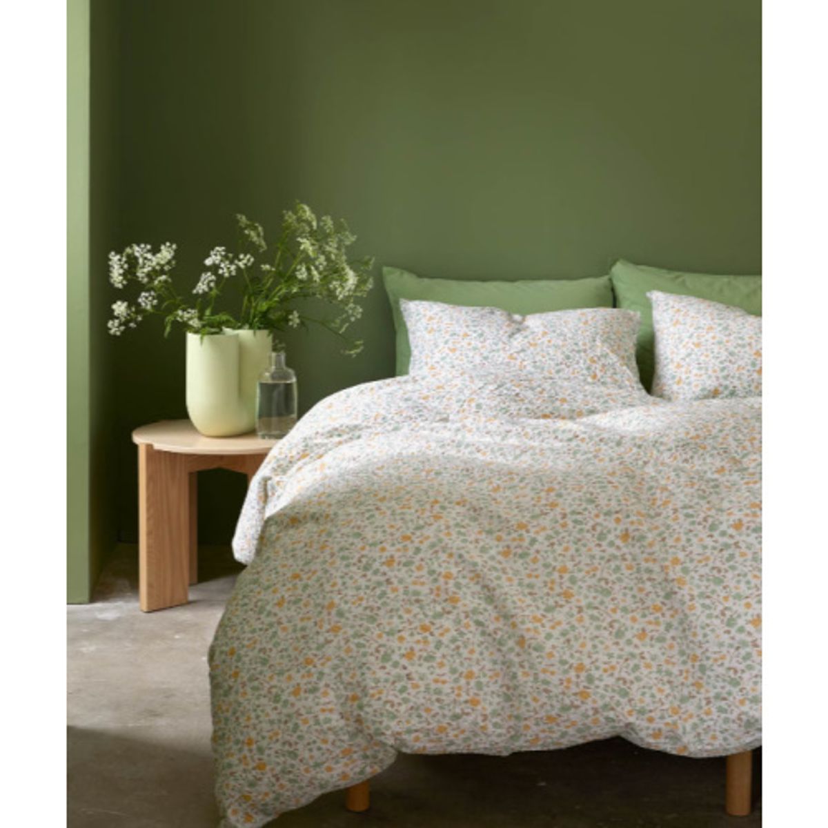 Clara krepp vårgrønn 140x220